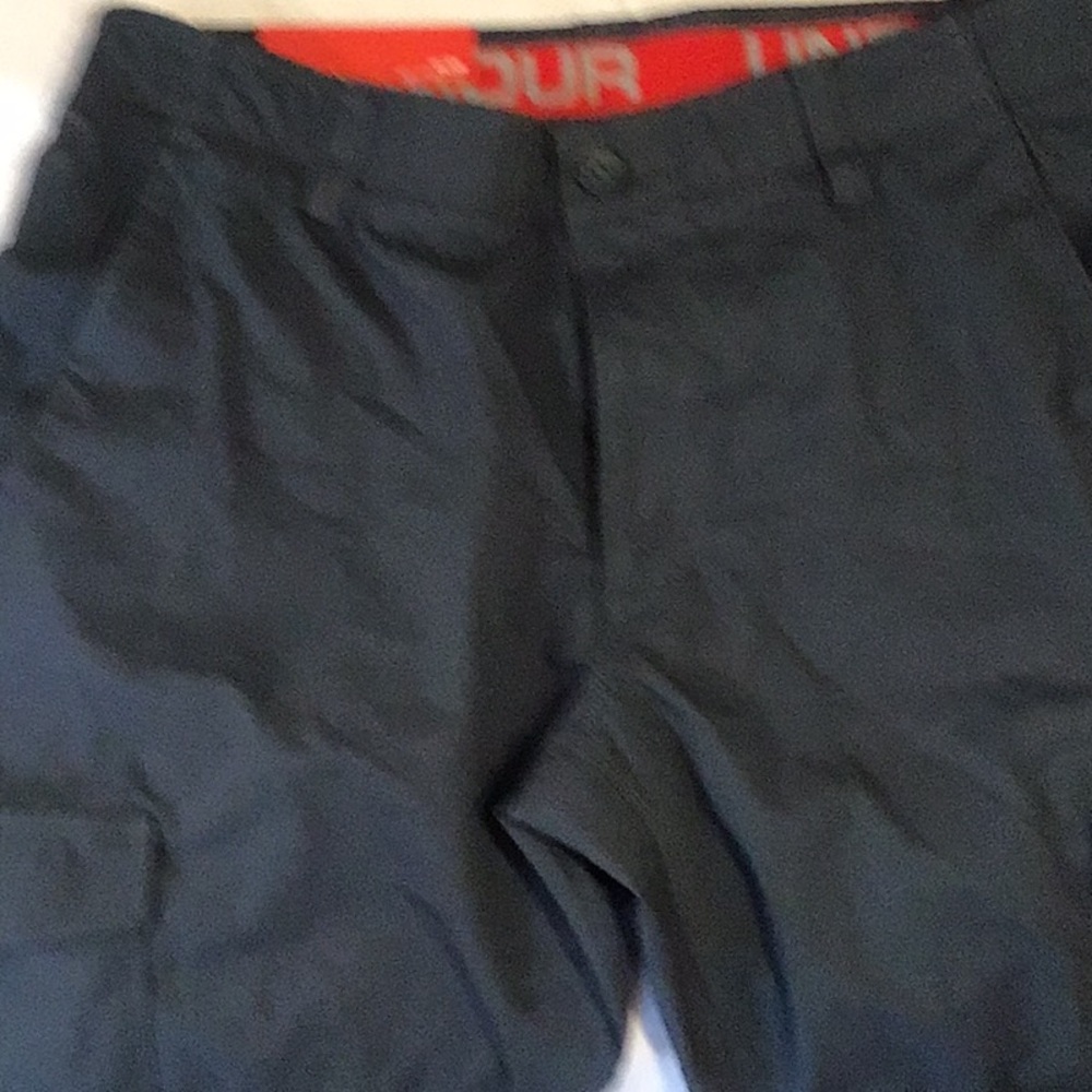 Under armor, utility style pants, cotton with stretch, size 36×34, blue gray